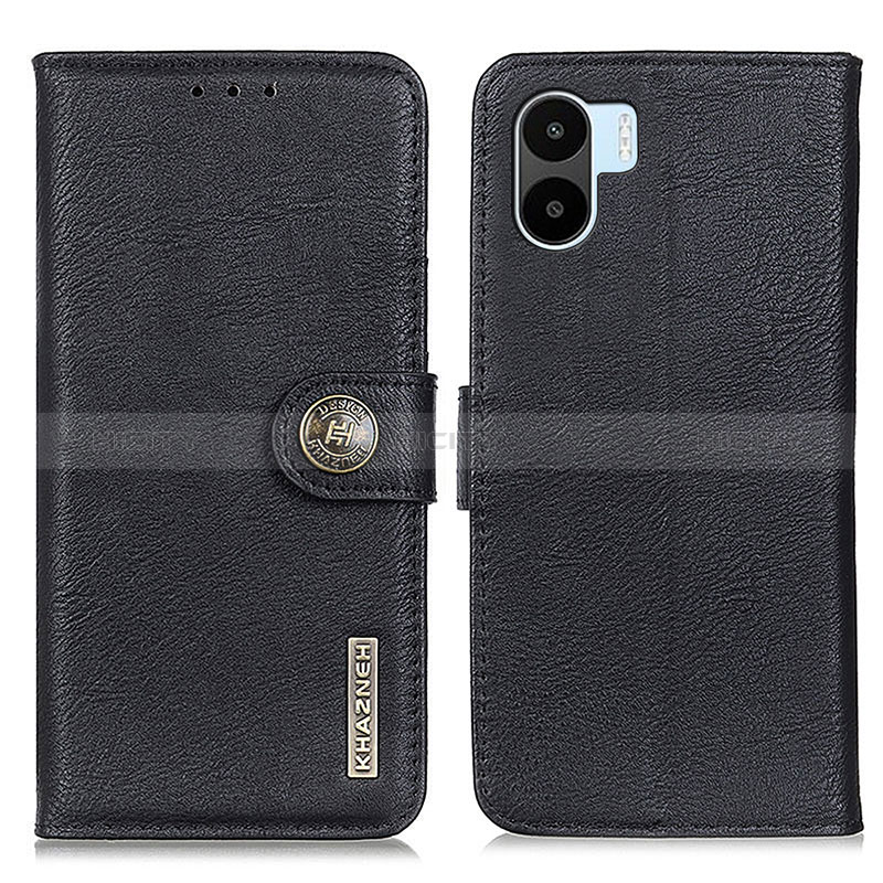 Custodia Portafoglio In Pelle Cover con Supporto K02Z per Xiaomi Redmi A1 Nero