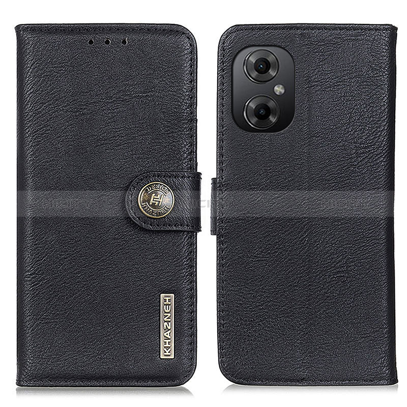 Custodia Portafoglio In Pelle Cover con Supporto K02Z per Xiaomi Redmi Note 12R Pro 5G Nero