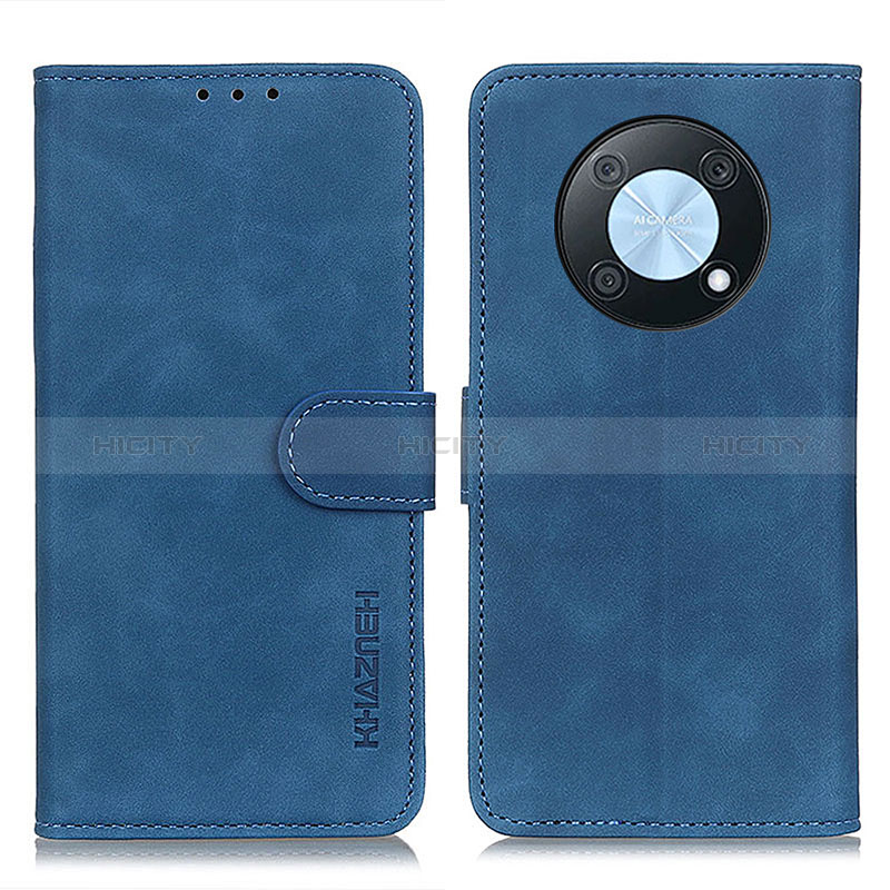 Custodia Portafoglio In Pelle Cover con Supporto K03Z per Huawei Enjoy 50 Pro Blu