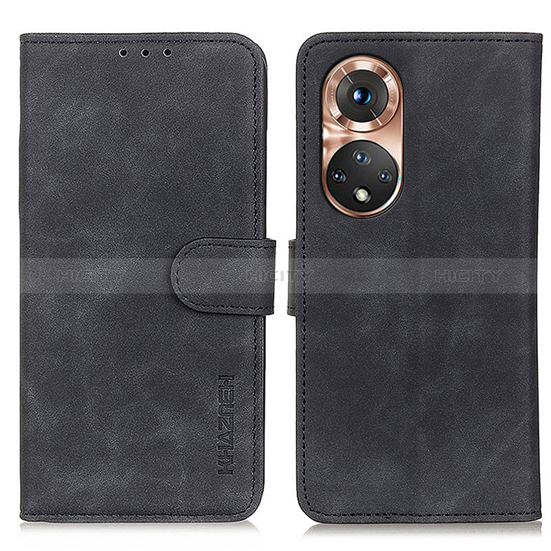 Custodia Portafoglio In Pelle Cover con Supporto K03Z per Huawei Honor 50 5G Nero