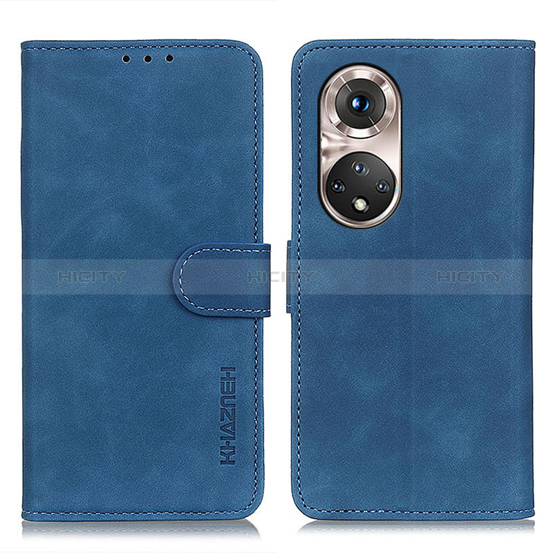 Custodia Portafoglio In Pelle Cover con Supporto K03Z per Huawei Honor 50 Pro 5G Blu