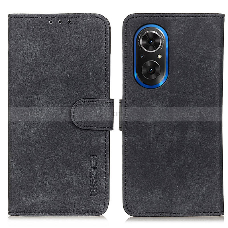 Custodia Portafoglio In Pelle Cover con Supporto K03Z per Huawei Honor 50 SE 5G Nero