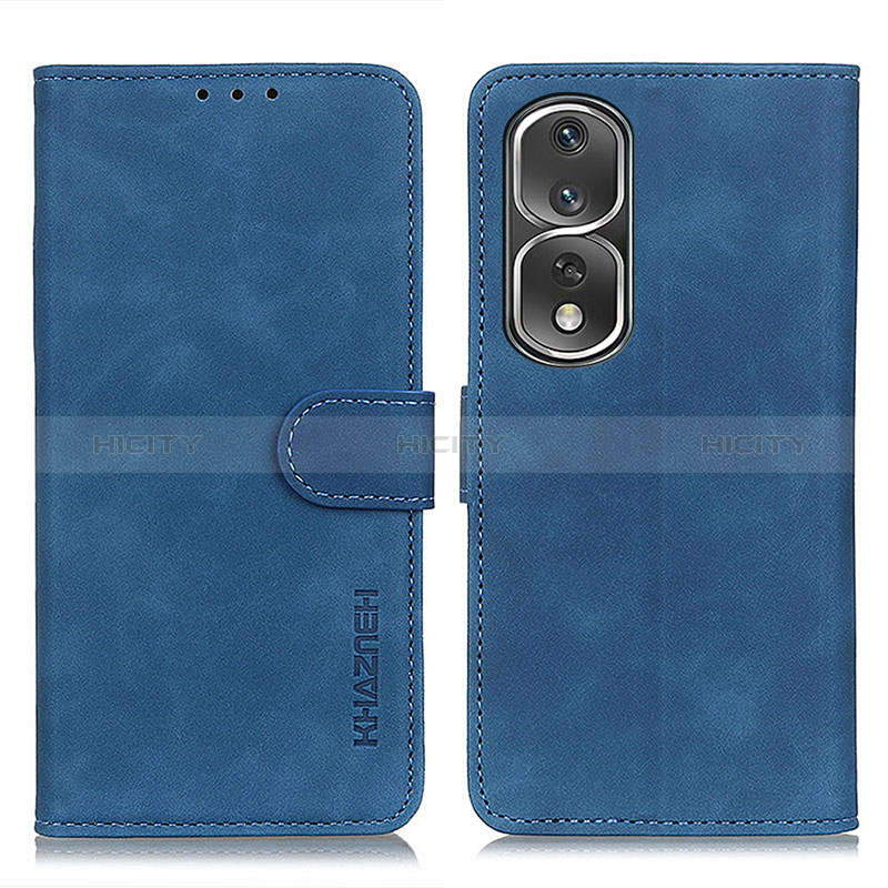 Custodia Portafoglio In Pelle Cover con Supporto K03Z per Huawei Honor 80 Pro 5G Blu