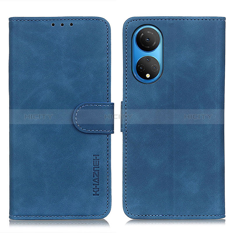 Custodia Portafoglio In Pelle Cover con Supporto K03Z per Huawei Honor X7 Blu