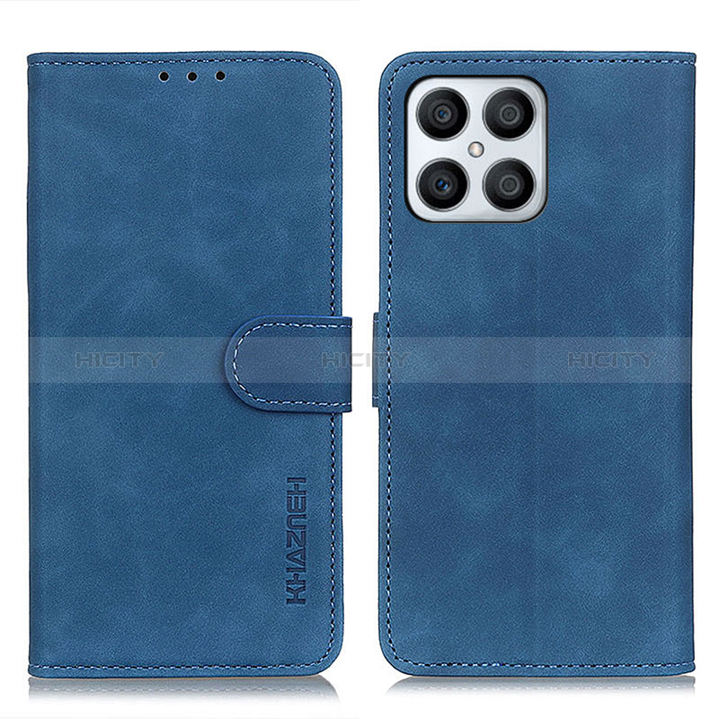 Custodia Portafoglio In Pelle Cover con Supporto K03Z per Huawei Honor X8 4G Blu