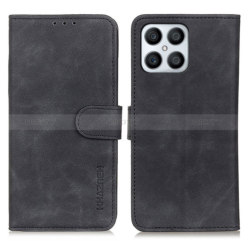 Custodia Portafoglio In Pelle Cover con Supporto K03Z per Huawei Honor X8 4G Nero