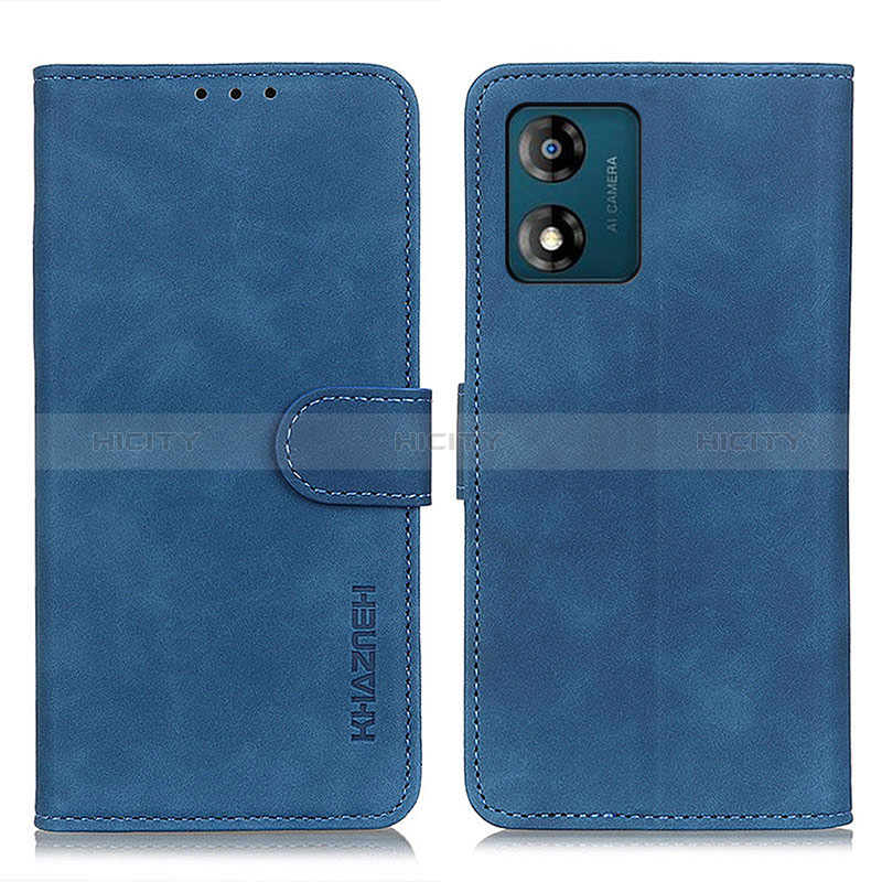 Custodia Portafoglio In Pelle Cover con Supporto K03Z per Motorola Moto E13 Blu