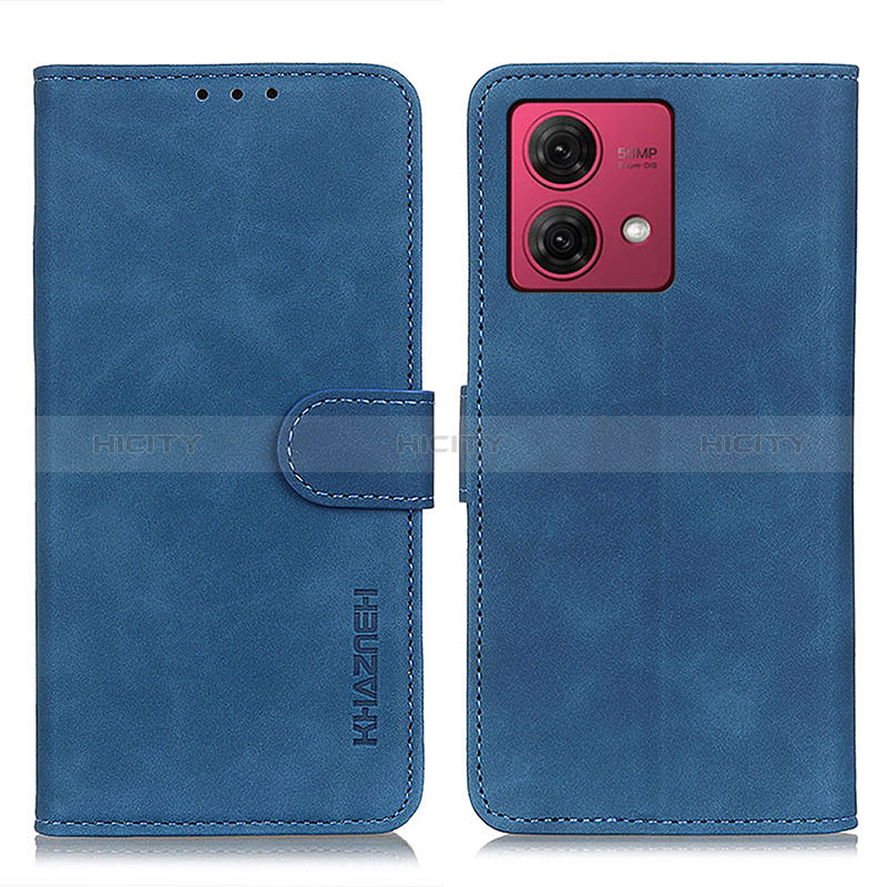 Custodia Portafoglio In Pelle Cover con Supporto K03Z per Motorola Moto G84 5G Blu