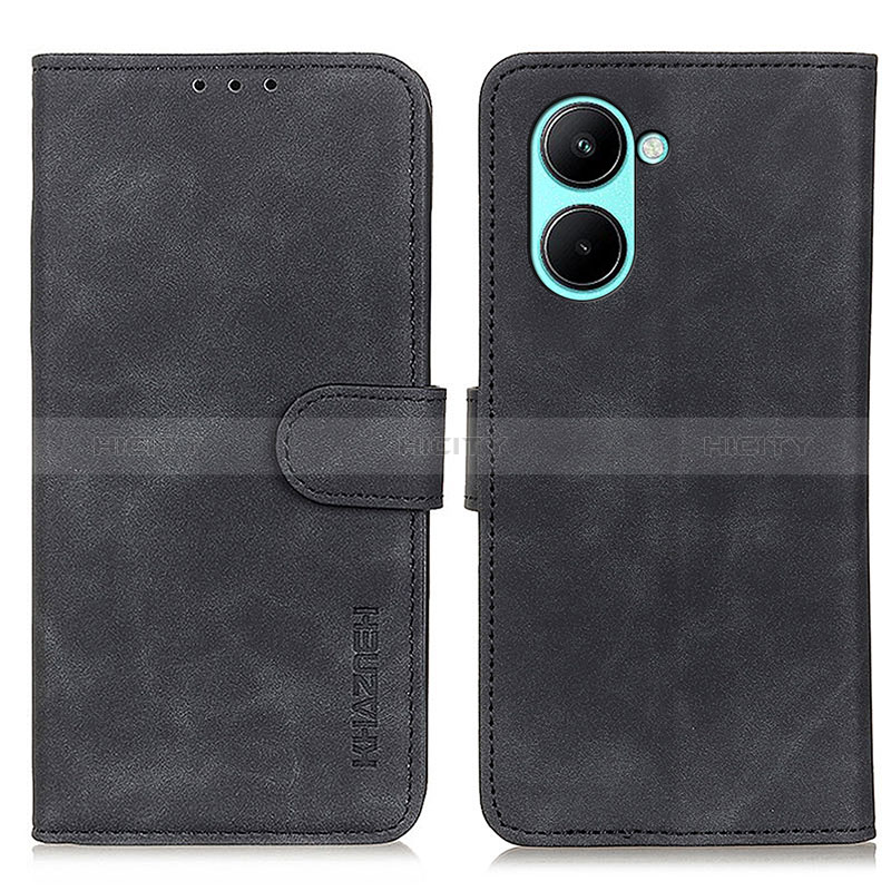 Custodia Portafoglio In Pelle Cover con Supporto K03Z per Realme C33 (2023) Nero