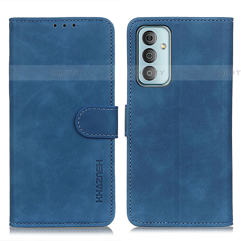 Custodia Portafoglio In Pelle Cover con Supporto K03Z per Samsung Galaxy F13 4G Blu