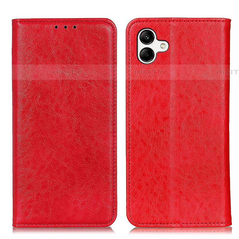 Custodia Portafoglio In Pelle Cover con Supporto K03Z per Samsung Galaxy F14 5G Rosso