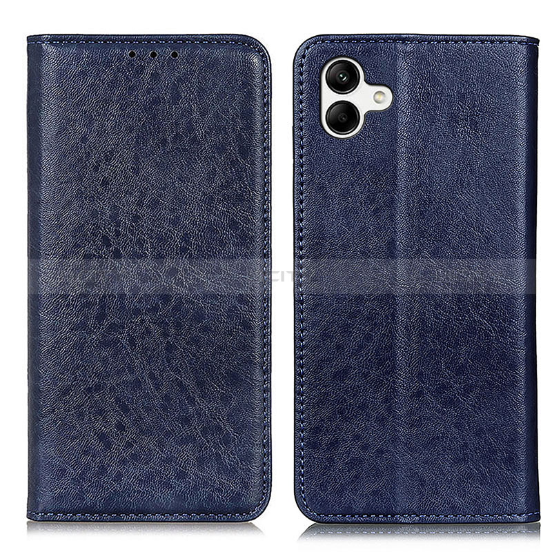 Custodia Portafoglio In Pelle Cover con Supporto K03Z per Samsung Galaxy M04 Blu