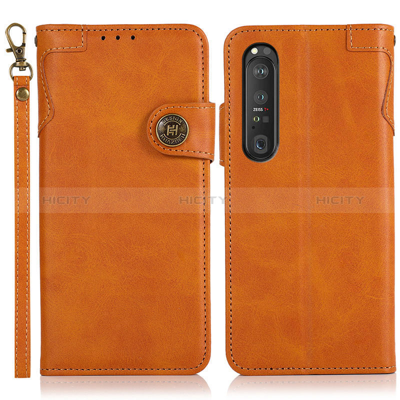 Custodia Portafoglio In Pelle Cover con Supporto K03Z per Sony Xperia 1 III