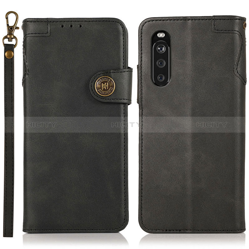 Custodia Portafoglio In Pelle Cover con Supporto K03Z per Sony Xperia 10 III Lite