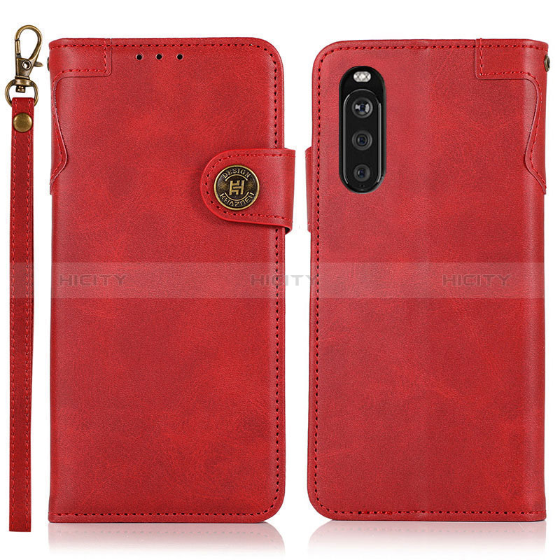 Custodia Portafoglio In Pelle Cover con Supporto K03Z per Sony Xperia 10 III Lite