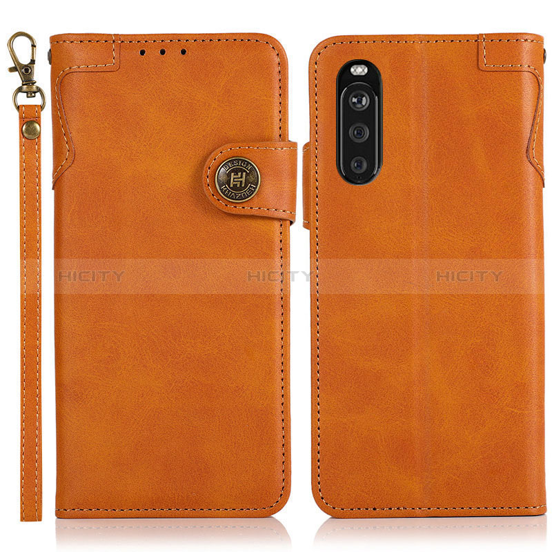 Custodia Portafoglio In Pelle Cover con Supporto K03Z per Sony Xperia 10 III Lite