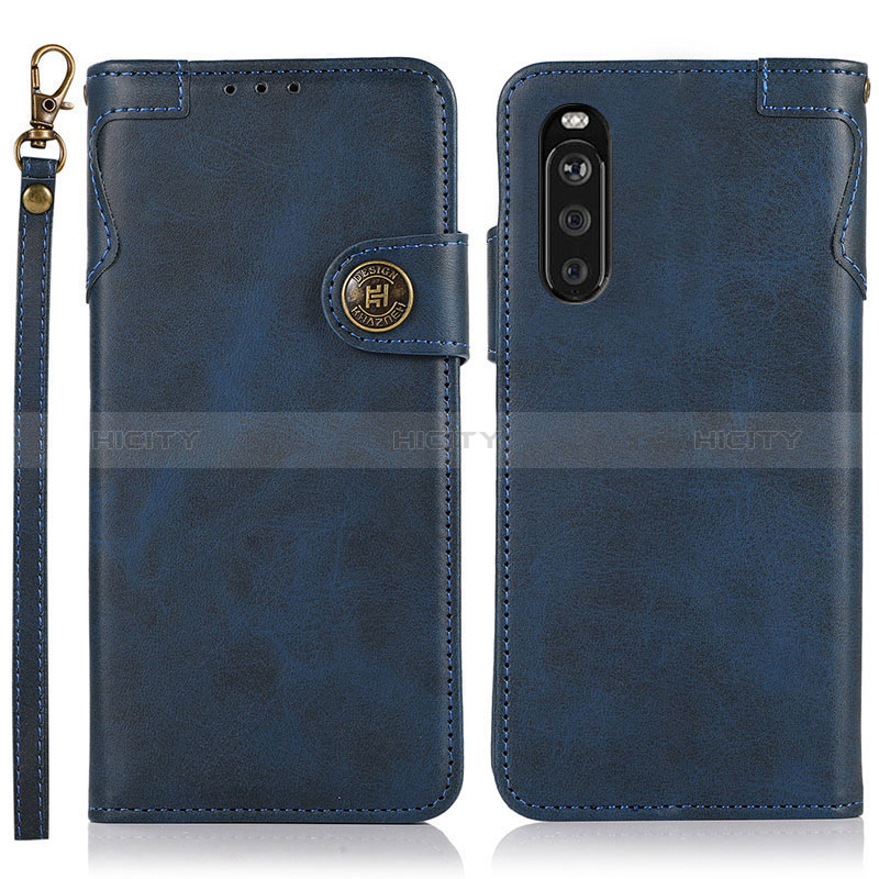 Custodia Portafoglio In Pelle Cover con Supporto K03Z per Sony Xperia 10 III SOG04