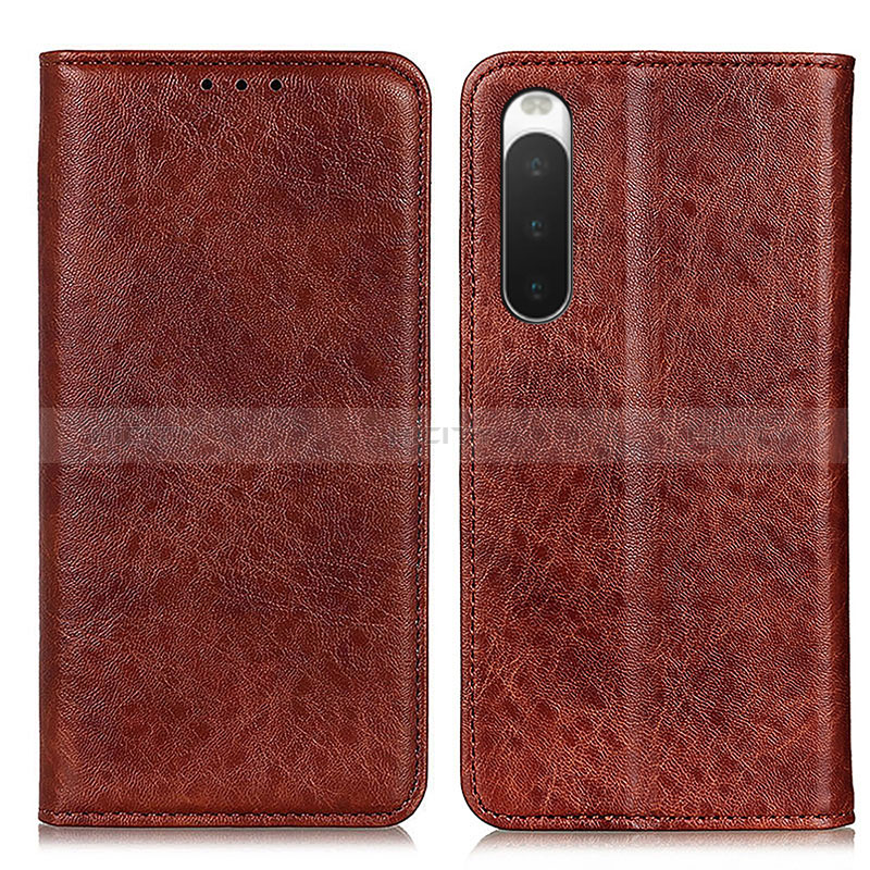 Custodia Portafoglio In Pelle Cover con Supporto K03Z per Sony Xperia 10 IV SO-52C