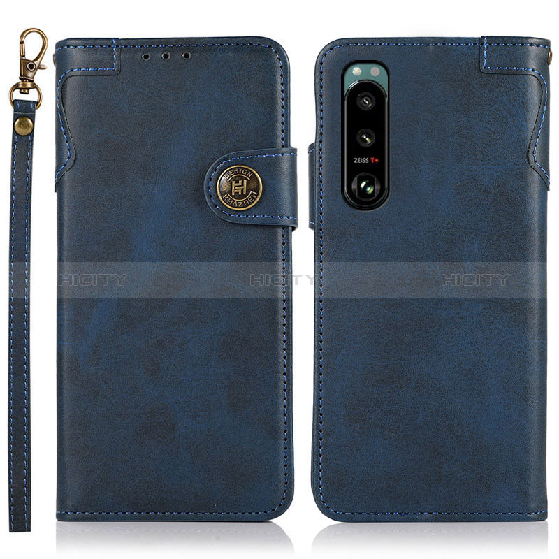 Custodia Portafoglio In Pelle Cover con Supporto K03Z per Sony Xperia 5 III