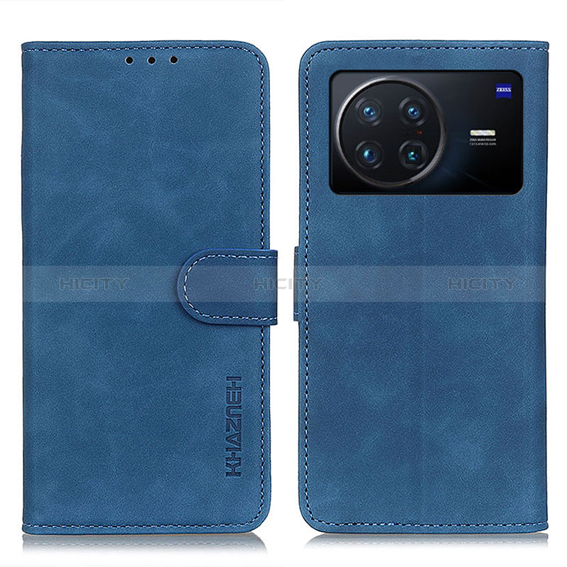 Custodia Portafoglio In Pelle Cover con Supporto K03Z per Vivo X Note Blu