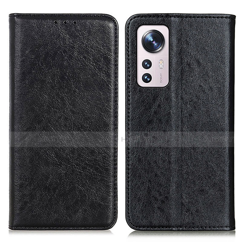 Custodia Portafoglio In Pelle Cover con Supporto K03Z per Xiaomi Mi 12 5G Nero