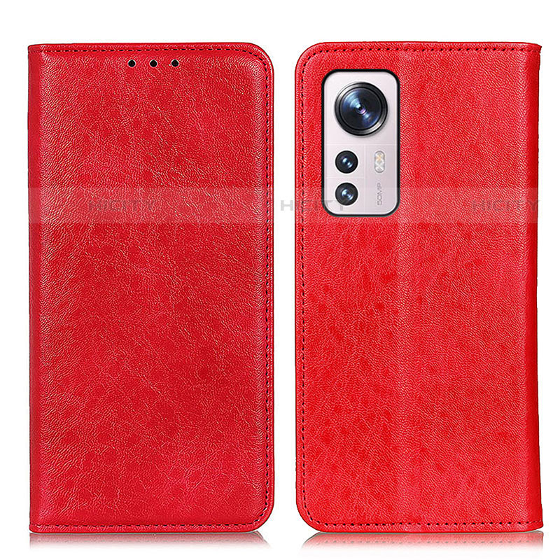 Custodia Portafoglio In Pelle Cover con Supporto K03Z per Xiaomi Mi 12 Lite 5G Rosso