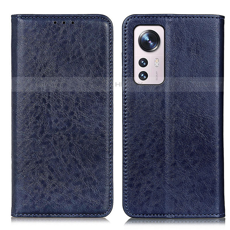 Custodia Portafoglio In Pelle Cover con Supporto K03Z per Xiaomi Mi 12X 5G Blu