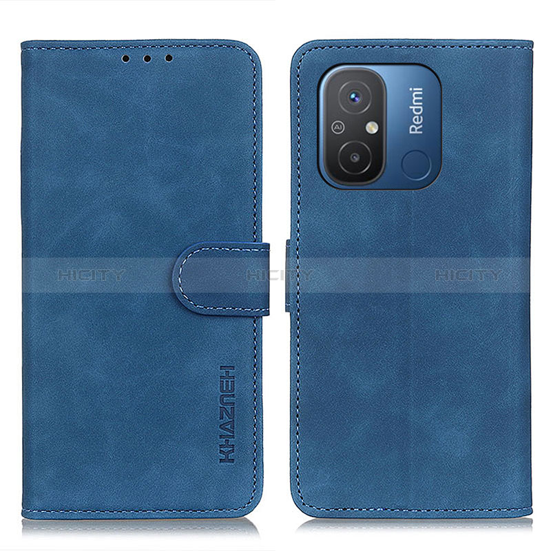 Custodia Portafoglio In Pelle Cover con Supporto K03Z per Xiaomi Poco C55 Blu