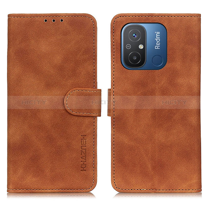 Custodia Portafoglio In Pelle Cover con Supporto K03Z per Xiaomi Redmi 11A 4G Marrone