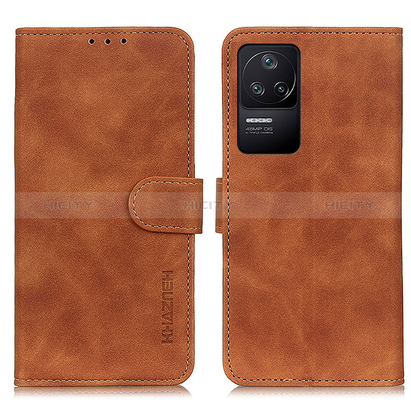 Custodia Portafoglio In Pelle Cover con Supporto K03Z per Xiaomi Redmi K40S 5G Marrone