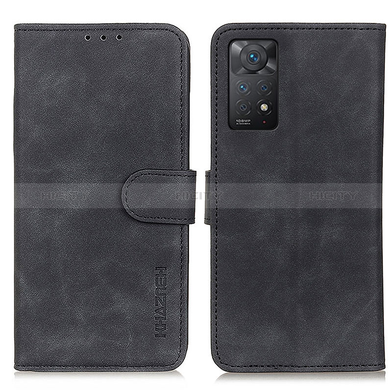 Custodia Portafoglio In Pelle Cover con Supporto K03Z per Xiaomi Redmi Note 11 Pro 4G Nero