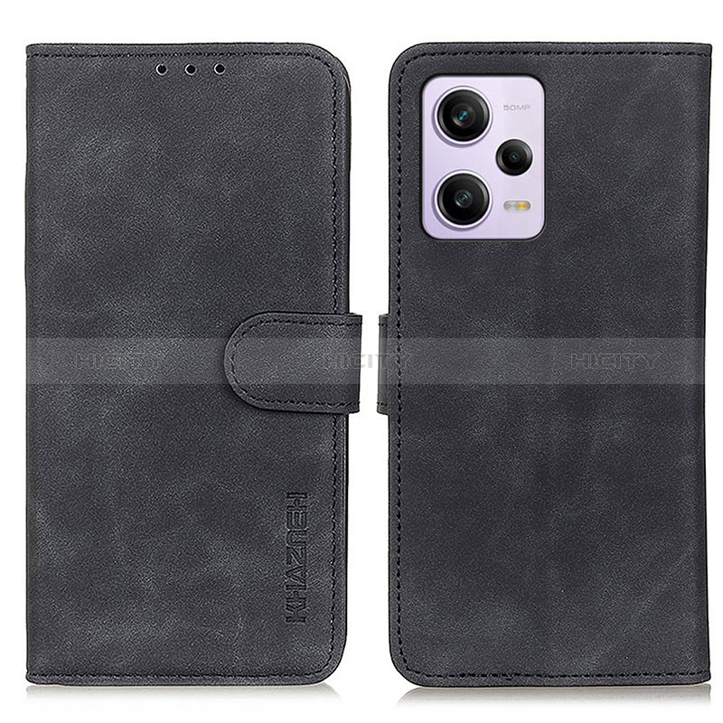 Custodia Portafoglio In Pelle Cover con Supporto K03Z per Xiaomi Redmi Note 12 Explorer Nero