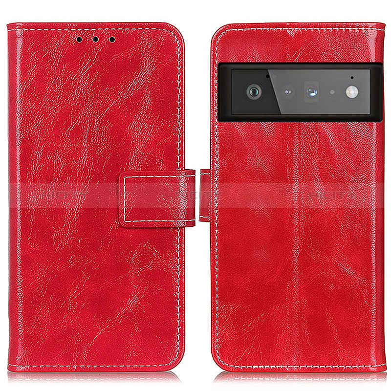 Custodia Portafoglio In Pelle Cover con Supporto K04Z per Google Pixel 6 Pro 5G