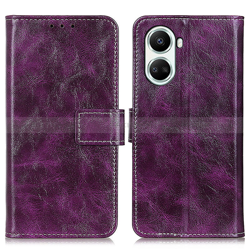 Custodia Portafoglio In Pelle Cover con Supporto K04Z per Huawei Nova 10 SE Viola