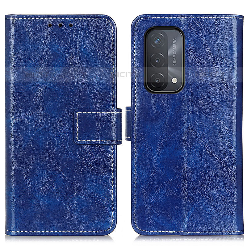 Custodia Portafoglio In Pelle Cover con Supporto K04Z per OnePlus Nord N200 5G Blu