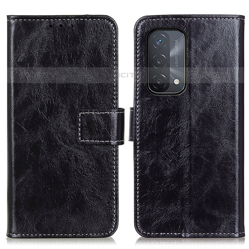 Custodia Portafoglio In Pelle Cover con Supporto K04Z per Oppo A93 5G Nero