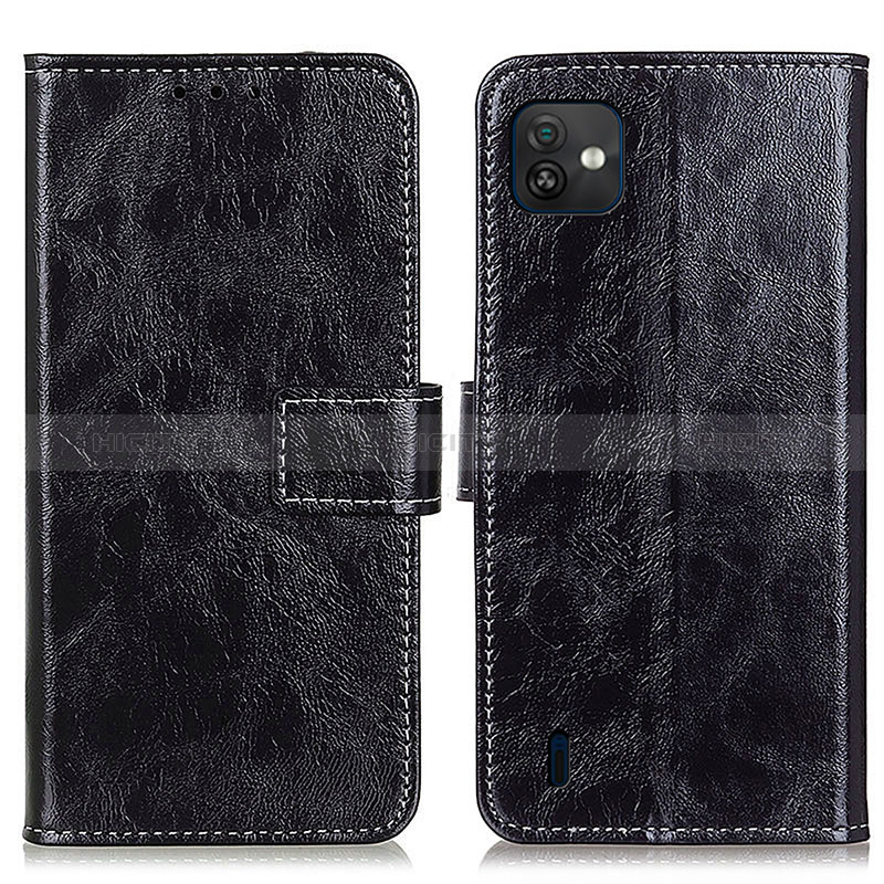 Custodia Portafoglio In Pelle Cover con Supporto K04Z per Wiko Y82 Nero