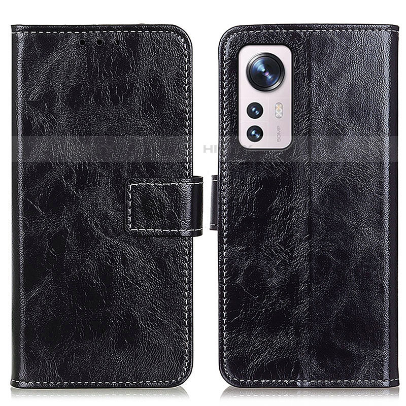 Custodia Portafoglio In Pelle Cover con Supporto K04Z per Xiaomi Mi 12 Lite 5G Nero