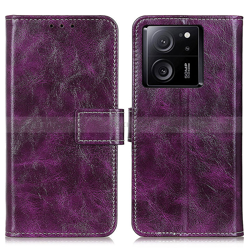 Custodia Portafoglio In Pelle Cover con Supporto K04Z per Xiaomi Mi 13T 5G Viola