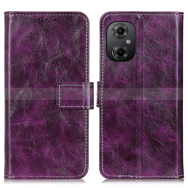 Custodia Portafoglio In Pelle Cover con Supporto K04Z per Xiaomi Poco M4 5G Viola