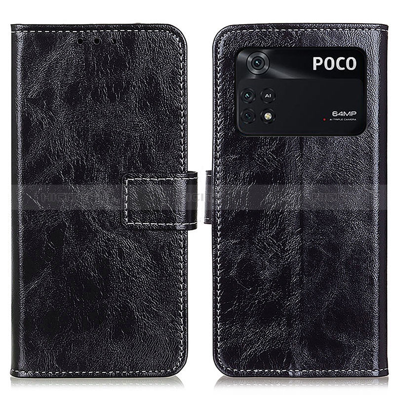 Custodia Portafoglio In Pelle Cover con Supporto K04Z per Xiaomi Poco M4 Pro 4G