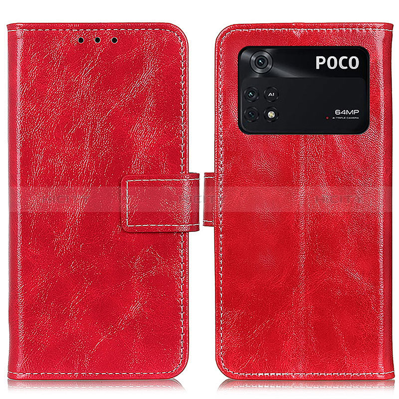 Custodia Portafoglio In Pelle Cover con Supporto K04Z per Xiaomi Poco M4 Pro 4G