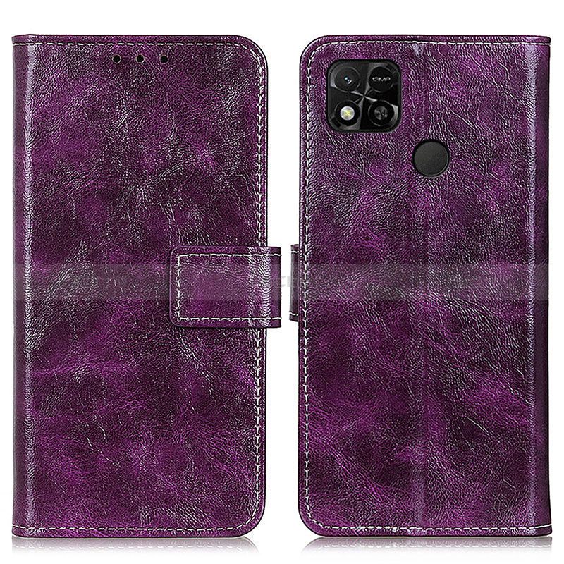 Custodia Portafoglio In Pelle Cover con Supporto K04Z per Xiaomi Redmi 9 India