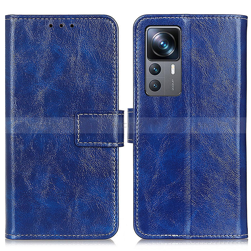 Custodia Portafoglio In Pelle Cover con Supporto K04Z per Xiaomi Redmi K50 Ultra 5G Blu