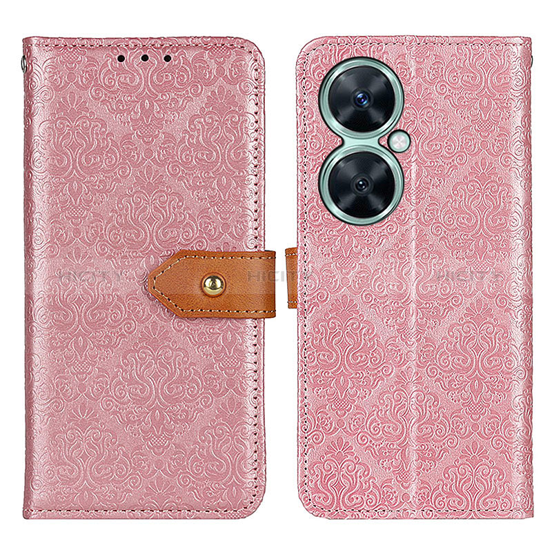 Custodia Portafoglio In Pelle Cover con Supporto K05Z per Huawei Nova 11i Rosa