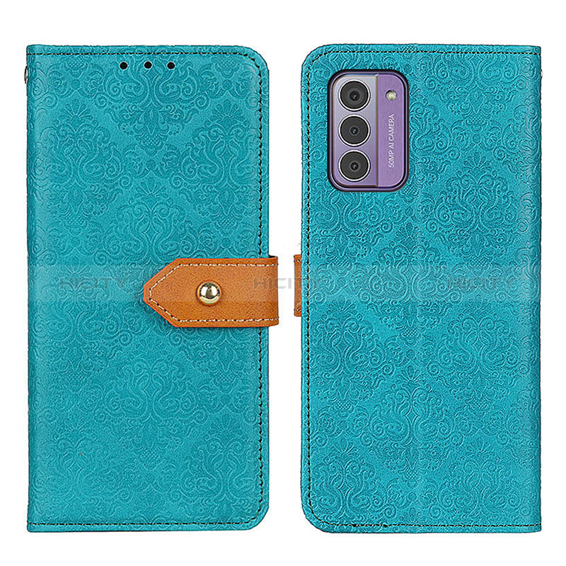 Custodia Portafoglio In Pelle Cover con Supporto K05Z per Nokia G42 5G Verde