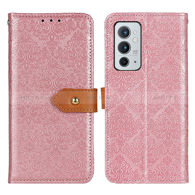 Custodia Portafoglio In Pelle Cover con Supporto K05Z per OnePlus 9RT 5G