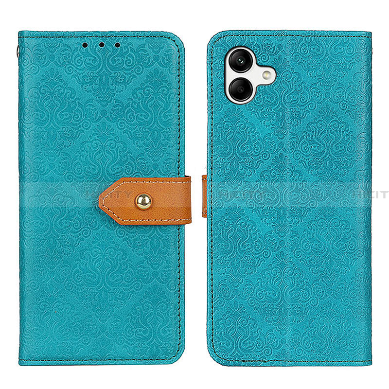 Custodia Portafoglio In Pelle Cover con Supporto K05Z per Samsung Galaxy A05 Verde