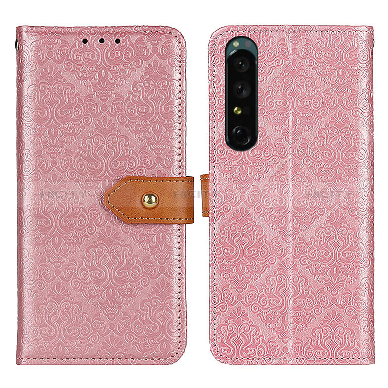 Custodia Portafoglio In Pelle Cover con Supporto K05Z per Sony Xperia 1 IV