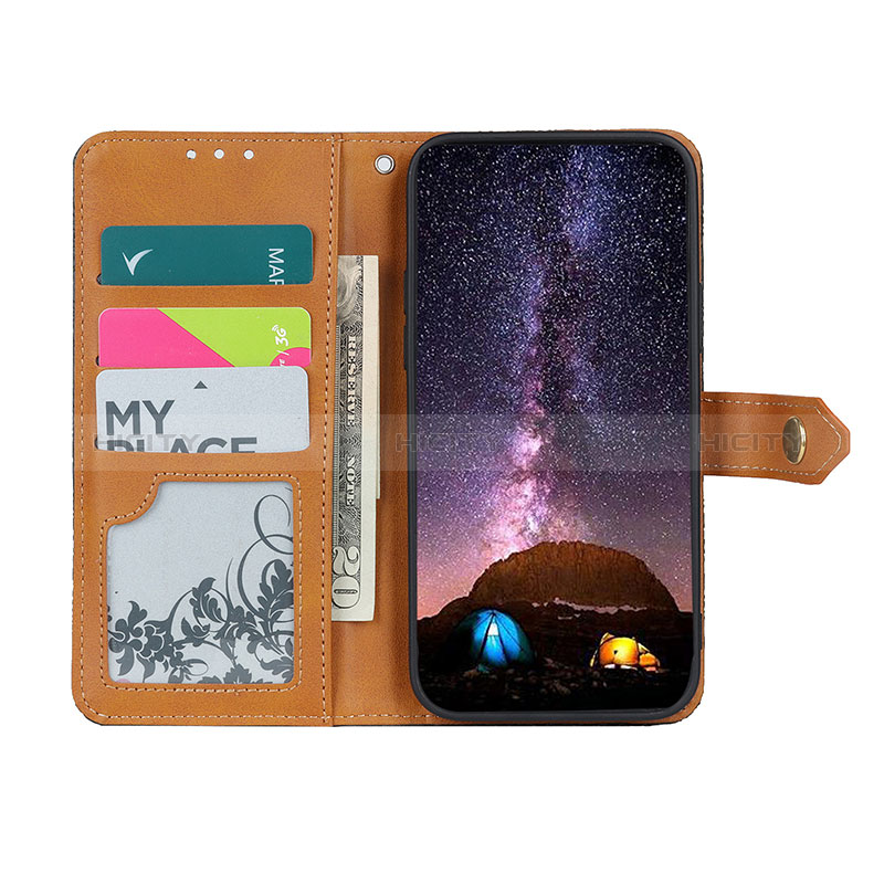 Custodia Portafoglio In Pelle Cover con Supporto K05Z per Sony Xperia 10 III SO-52B